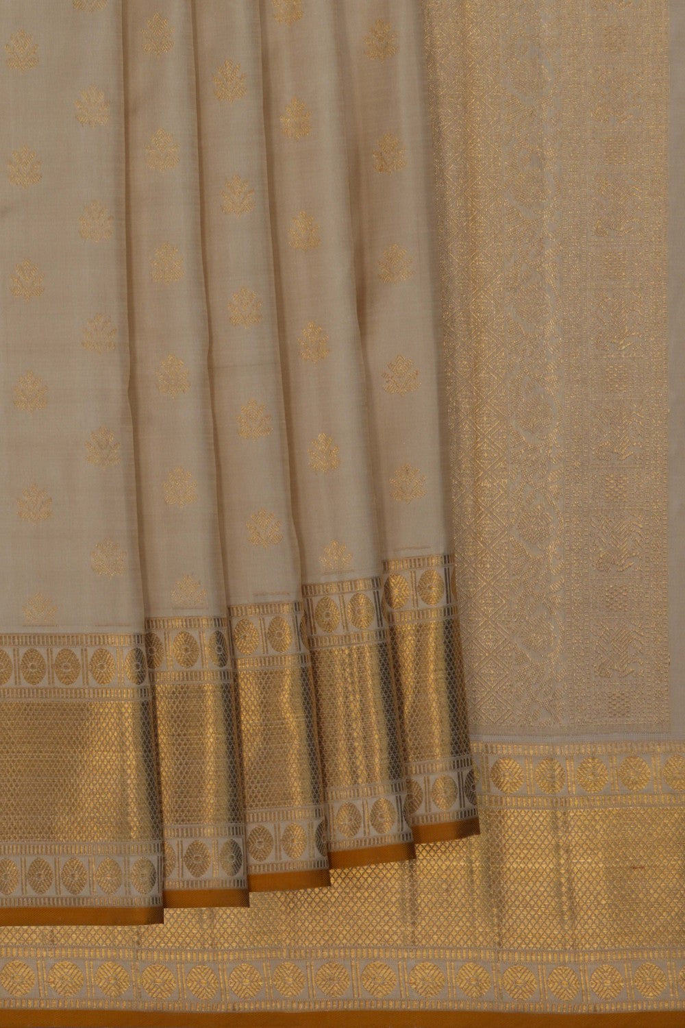 Image of Kanchipuram Silk Beige Saree